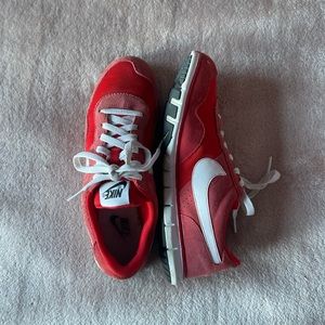 Nike retro red sneakers